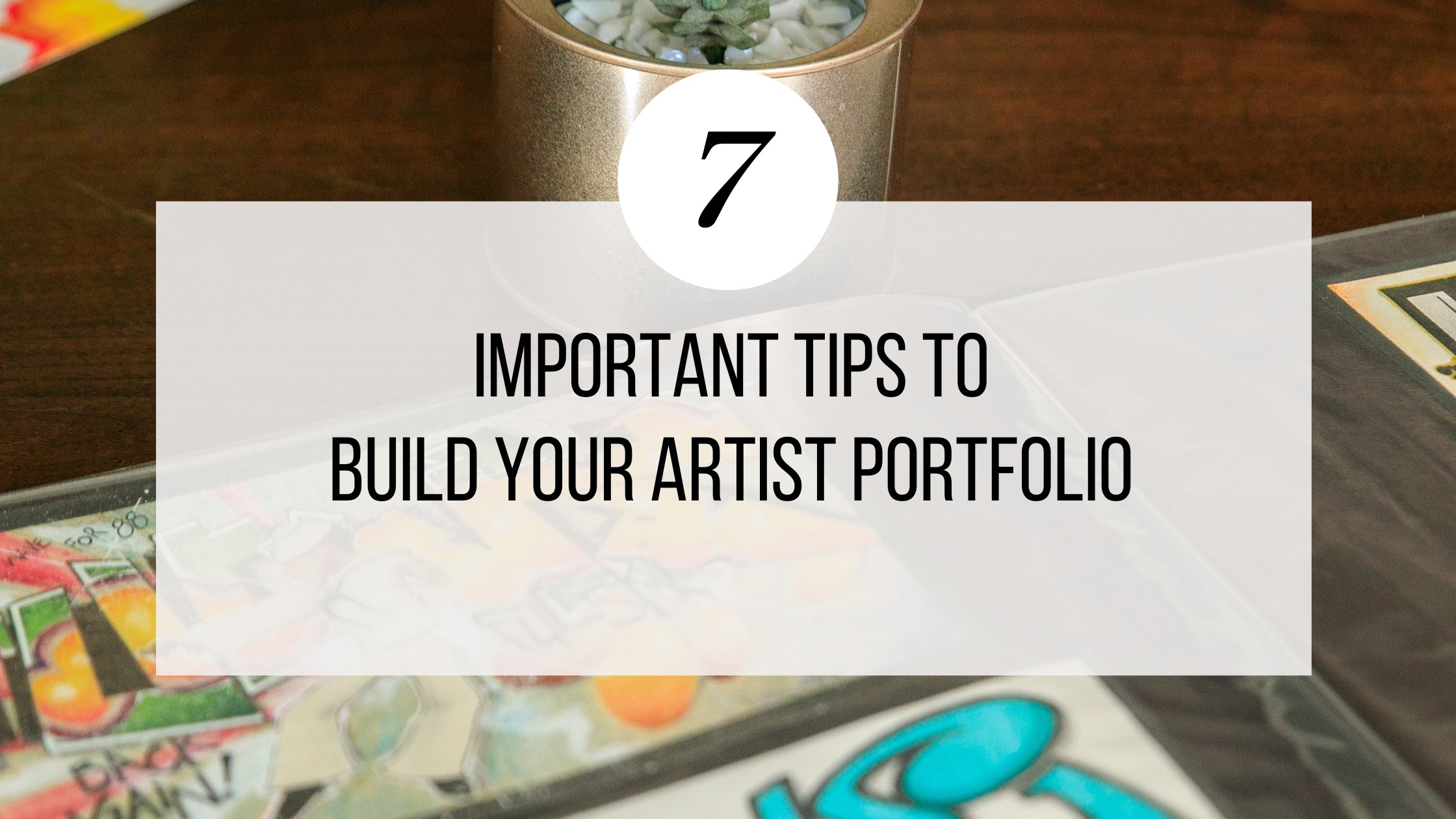 Build artist portfolio Pinterest Pin Blog Banner