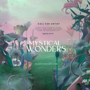 mystical wonders purple square | Blue Koi Gallery