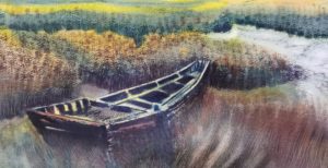 Yang Jieyan Boat Watercolor