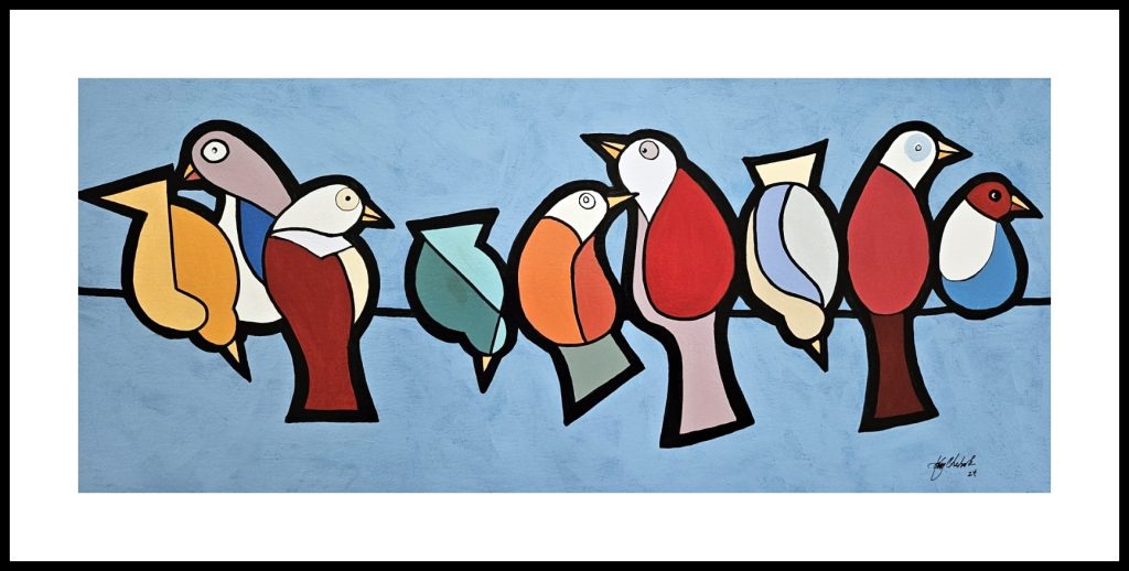 John Chehak-Nine on a Wire-