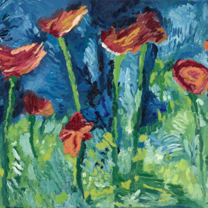 Alexis Goes-Delgado - Allergies in Spring - Oil on canvas 36 x 24 - 2800 - www.lexigopaintanddesign.com Alexis Goes - Delgado Allergies in Spring