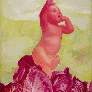 Anastasiia Gladkova - The birth - Oil on canvas - not for sale - https://www.instagram.com/asya.gladkova Anastasiia Gladkova - The birth