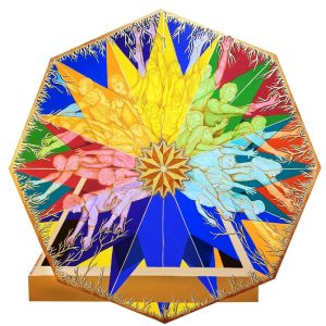 Helen Shipman - God Does Not Fit in a Box - acrylic on shaped panel - not for sale - Helenpshipman.com Helen Shipman - God Does Not Fit in a Box