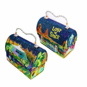 Lynn Movish - Lost in Space - Austrian crystals and vintage lunch box - $4,999 - www.SwitchKitsch.com Lynn Movish - Lost in Space