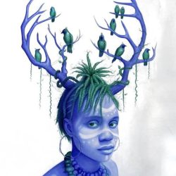 Dumbor Debeeh | Dumbor Debeeh_The beauty Ballpoint pen drawing on archival paper