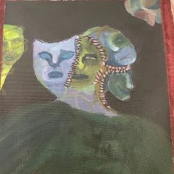 Sociopath-Person. | Mixed Media on Canvas Sheet. | https://www.instagram.com/angelian1021art/ Hyojin Angela Lim | Sociopath-Person. | Mixed Media on Canvas Sheet.