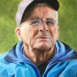 Michelle L Sullivan | “Mr Wrinkles”Acrylic using glazing technique
