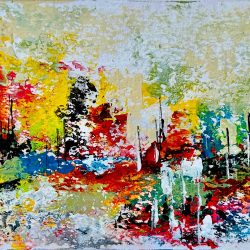 Fatma Massoud (Artistic name: Fifi) - Mystic Wisdom - Acrylic on paper