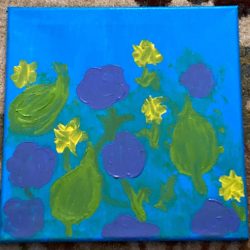 Isabelle Wallace - Floral Pattern - Acrylic