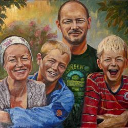 Iurii Suleimanov - Family - 90•70 centimeters
