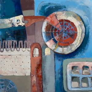 Karin Husty - Colander Oil/Coldwax & Mixed Media