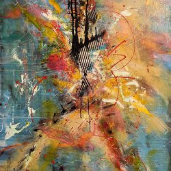 Rick Sullivan - The Sainted Space - Acrylic, latex, oil pastels and mixed media