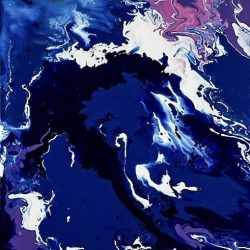 Wini Wood - Sky Blue - Acrylic on Canvas