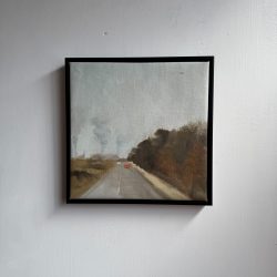 Oleksandra Martson - smoke on the way home | oil on canvas