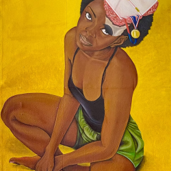 Araba - Oil on Canvas - https://linktr.ee/abenaoyiwaa Abena Oyiwaa - Araba - Oil on Canvas - https://linktr.ee/abenaoyiwaa
