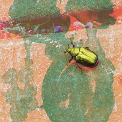 Manifesting Glimmers II - digital photography, digital drawing, watercolor, ink, printed in 4-color Risograph on paper - https://chimesdesign.com Calee Cecconi - Manifesting Glimmers II - digital photography, digital drawing, watercolor, ink, printed in 4-color Risograph on paper- https://chimesdesign.com