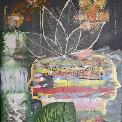 Uncombed thoughts - mixed media - https://kobietamaluje.com/ Joanna Szuba - Uncombed thoughts - mixed media- https://kobietamaluje.com/