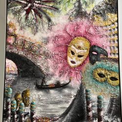 Ciao Venezia, 2024 - Acrylic, Mixed Media - No Website Marisa Ostroff - Ciao Venezia, 2024 - Acrylic, Mixed Media- No Website