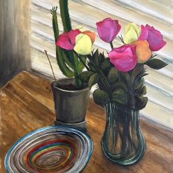 Birthday Still Life - Acrylic on Board, 20 x 16 inches - https://mtidycoyle.myportfolio.com/work Mary Tidy-Coyle - Birthday Still Life - Acrylic on Board, 20 x 16 inches- https://mtidycoyle.myportfolio.com/work