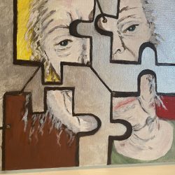 Fractured - A self Portrate - multi medium  - https://www.patdice-artgallery.com Patricia (P) Dice - Fractured - A self Portrate - multi medium - https://www.patdice-artgallery.com