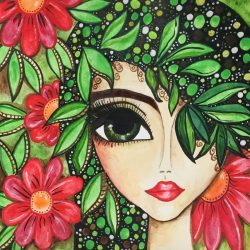 Gaze of Green - Watercolor - https://sites.google.com/view/susn-milln/home Susan Millan - Gaze of Green - Watercolor- https://sites.google.com/view/susn-milln/home