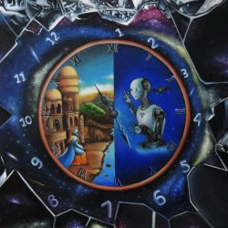 Echoes in Time - Oil on canvas - https://www.youtube.com/@creativeartvioleta4710 Violeta Michelle Cortez Surio - Echoes in Time - Oil on canvas- https://www.youtube.com/@creativeartvioleta4710