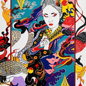 Yin Lu - Queen of Hearts - Acrylic on Canvas