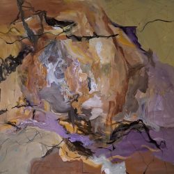 Bruce Williams - Noonlight Fracture - Acrylic on canvas, 24" x 24"- Brucewilliams-abatract.com