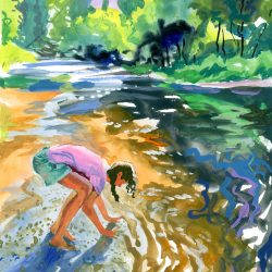 Erin Makai - Living Water - Gouache- www.erinmakai.com