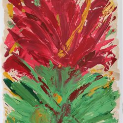 Halima Salah - Hibiscus - Acrylic on paper- https://www.instagram.com/halimasalahart/