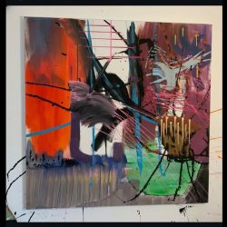 Markel Thomas - Hummingbird’s Grace - Acrylic on canvas- Brief.and.potent