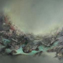 Undercurrent - Acrylic, inks, water soluble pigment blocks, texture paste on canvas - @mona.b.art Mona Barbu - Undercurrent - Acrylic, inks, water soluble pigment blocks, texture paste on canvas- @mona.b.art