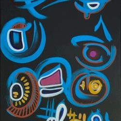 Nick Mannos - Lightness of Being - Acrylic / Oil Pastel on Canvas- designbynm.com