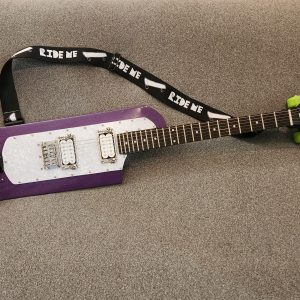 BJ Neblett - Anastasia Rudenco - Kate' Skateboard Guitar Tribute 01 - Wood, metal, acrylic- https://customscorpionguitars.com/art-guitar-gallery