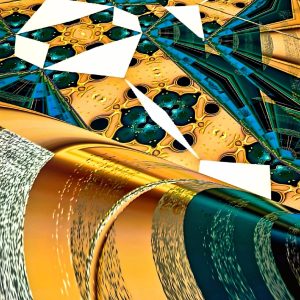 Gabriele Gracine - Golden Collapse - Digital- https://abstractgaby.strikingly.com