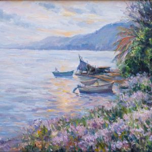 HONG ZHENG - Seaside at Wanning - Oil on Canvas- No Website