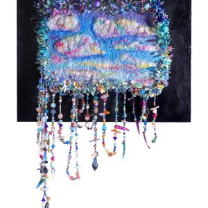 Karen Mooney - He's Coming In The Clouds - Mixed Media- https://www.instagram.com/@karen12162021
