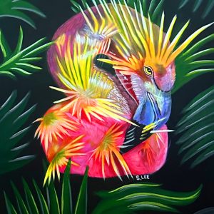 Sheryl Lee - Flamingo Palmetto - Acrylic- sherylleeart.com