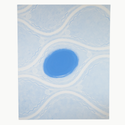 Grace Jolicoeur - Blue Eternal - Acrylic on canvas, Acrylic on canvas, Relief print, acrylic paint, pencil and pen on paper., Acrylic on canvas - https://www.gracejoliart.com/