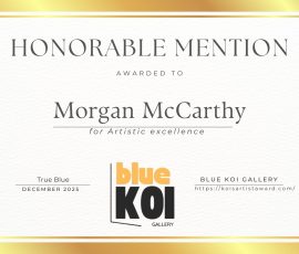 2025 True Blue and Fluid Abstract Certificates 52 | Blue Koi Gallery