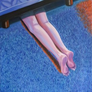 Rebecca Yunjeong Lee - Under the bed - acrylic on canvas- www.yunjeonglee.com