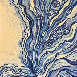 Susan Millan - Blue Drift - Watercolor, Watercolor, Watercolor - https://sites.google.com/view/susn-milln/home