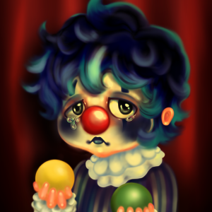 Blue Circus - Digital illustration - https://sierrarosetorres52.wixsite.com/sierraroseartportfol Sierra Torres - Blue Circus - Digital illustration- https://sierrarosetorres52.wixsite.com/sierraroseartportfol