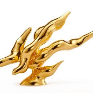 Jason Shih - Golden Age - Cast bronze, gold foil - Jason Shih- Golden Age - Cast bronze, gold foil