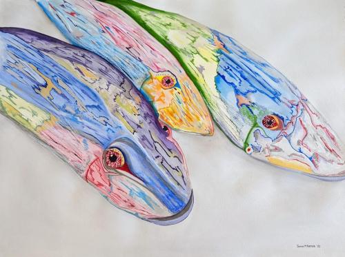 Jeanne Rietzke-Fish Heads with Starry Eye
