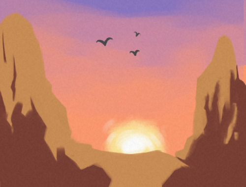 Patricio Flores BadlandsSunset_Digital